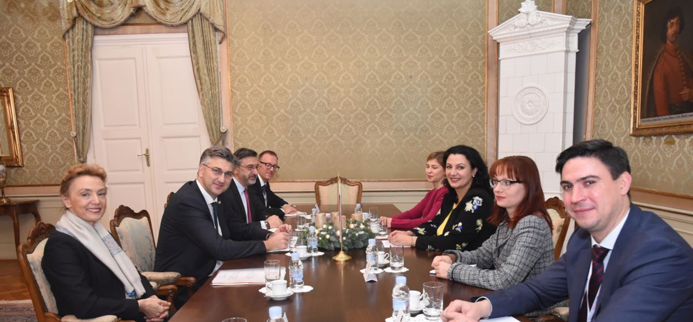 Predsjednik Vlade Andrej Plenković s potpredsjednicom Vlade Ukrajine Ivannom Klympush-Tsintsadze